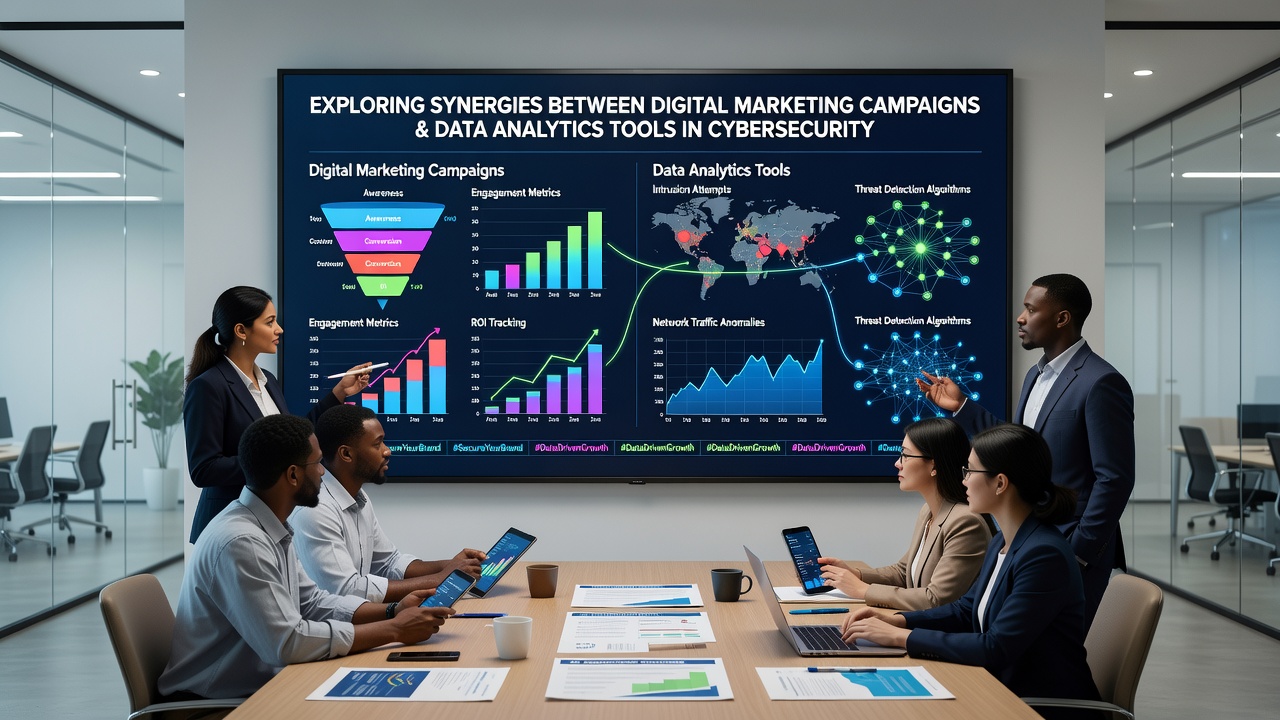 Data flow between marketing analytics and cybersecurity layers during web project builds