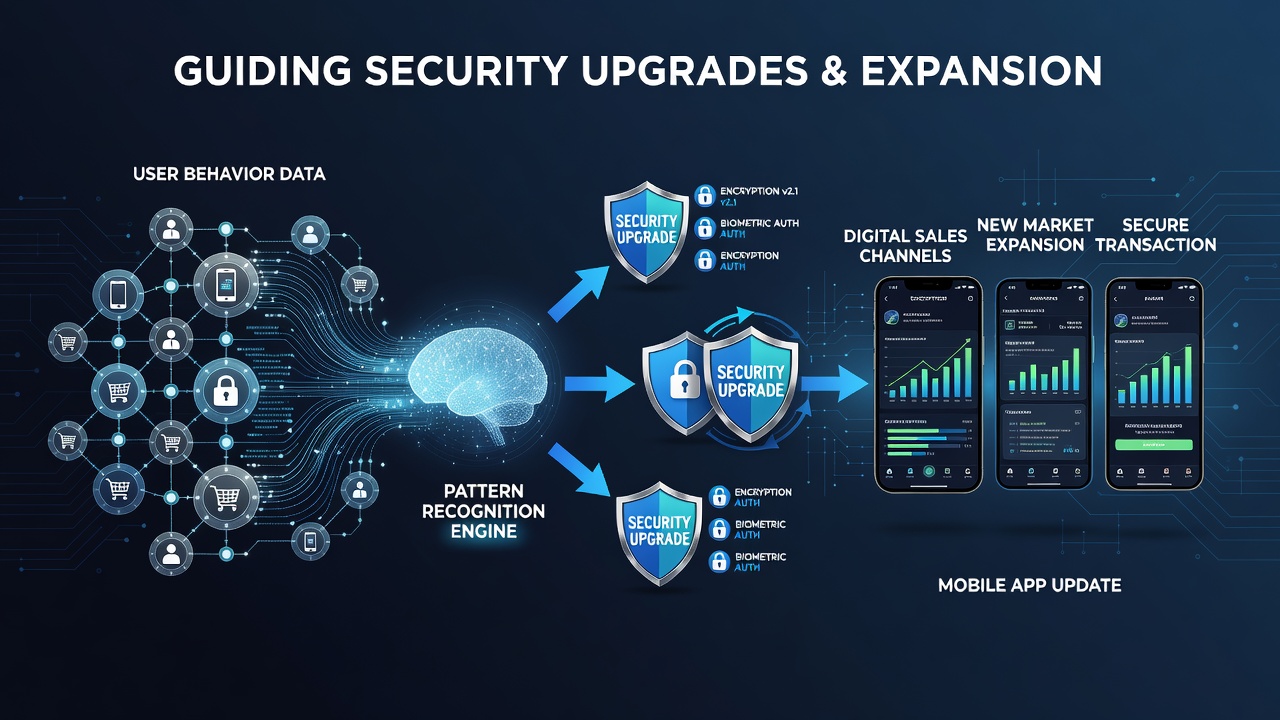 Visualization of user behavior data patterns analyzed during mobile app security assessments