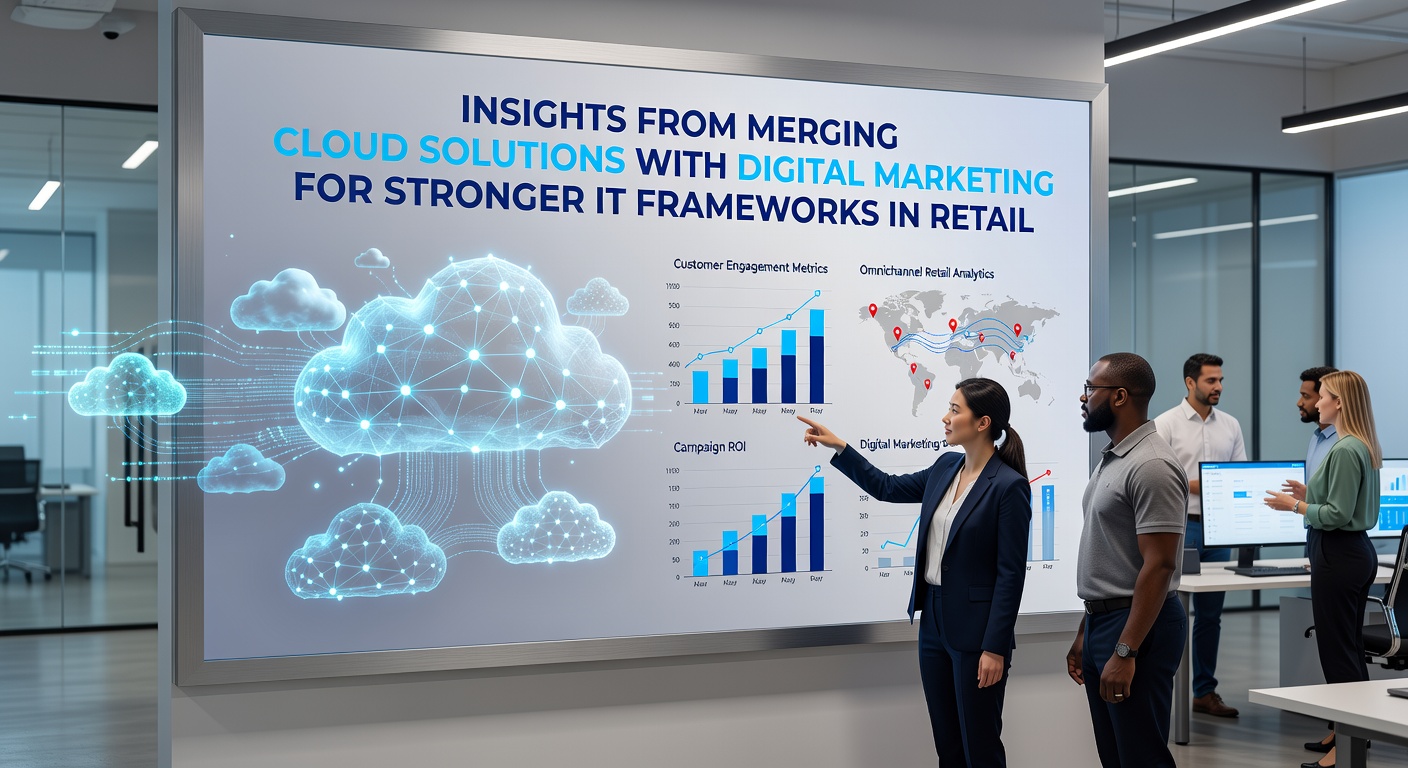 Cloud-based marketing dashboard displaying retail analytics and customer segmentation data