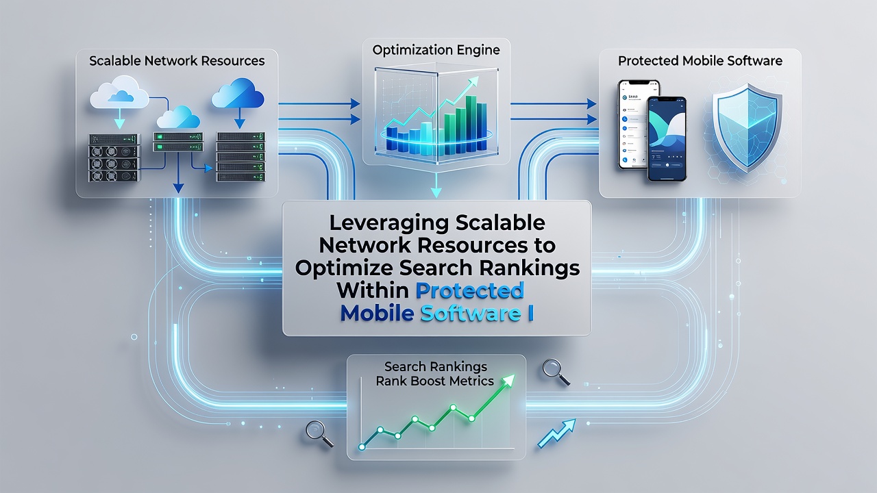 Mobile app interface demonstrating optimized search performance through protected cloud resources