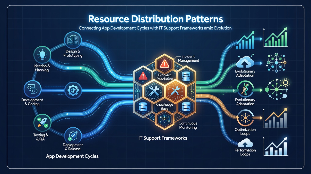 Analytics integration affecting resource patterns between development and IT support
